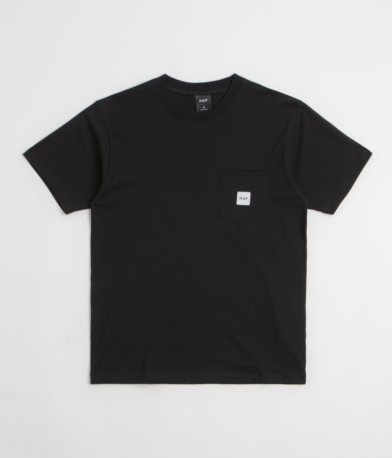HUF Set Box Logo Pocket T-Shirt in Black
