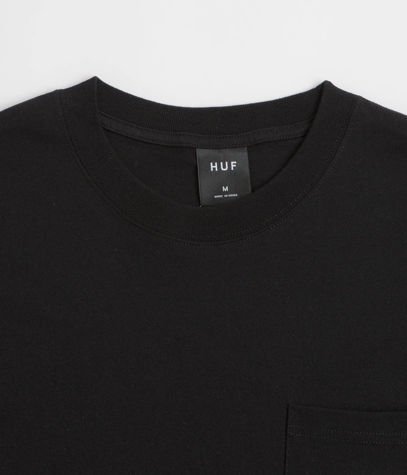 HUF Set Box Logo Pocket T-Shirt in Black