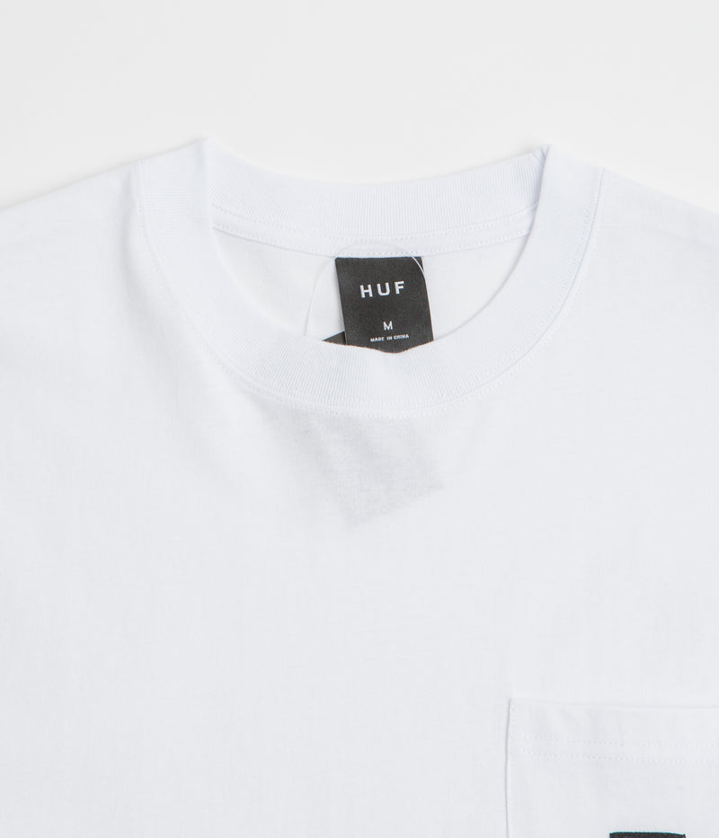 HUF Set Box Logo Pocket T-Shirt in White