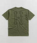 HUF Set H T-Shirt in Olive