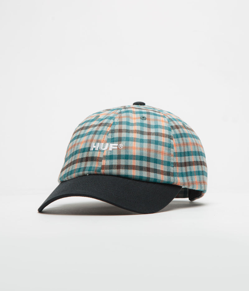 HUF Shadow Plaid Cap in Black