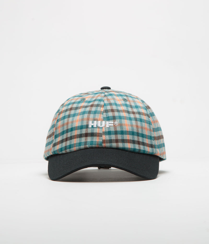 HUF Shadow Plaid Cap in Black