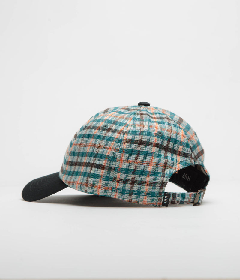 HUF Shadow Plaid Cap in Black