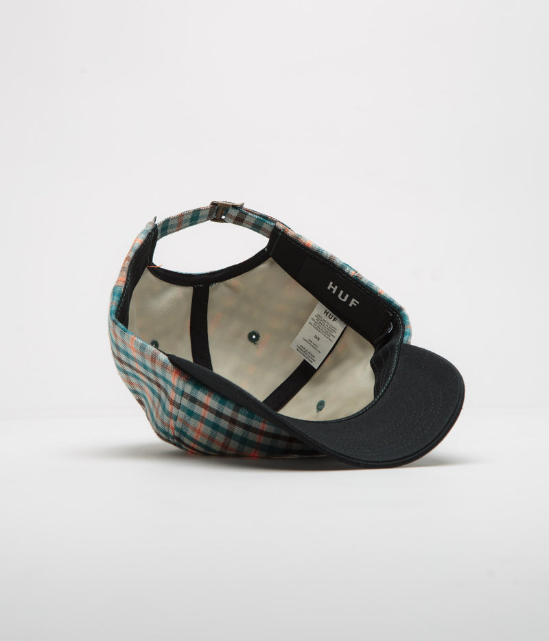 HUF Shadow Plaid Cap in Black