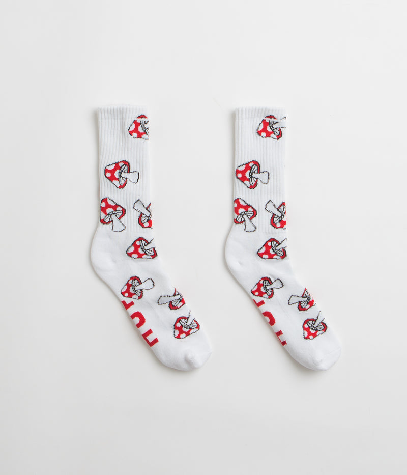 HUF Shrooms Socks in White