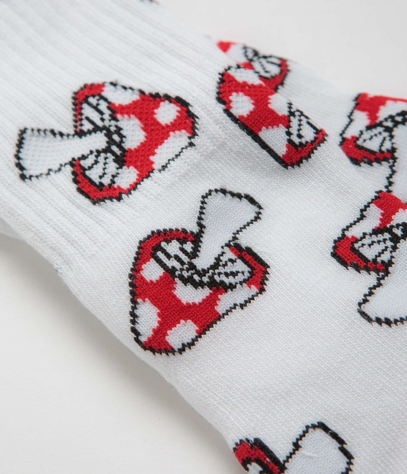 HUF Shrooms Socks in White