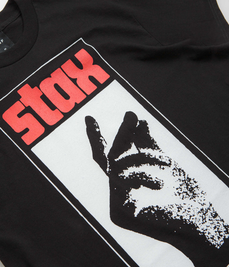 HUF Stax Snap T-Shirt in Black