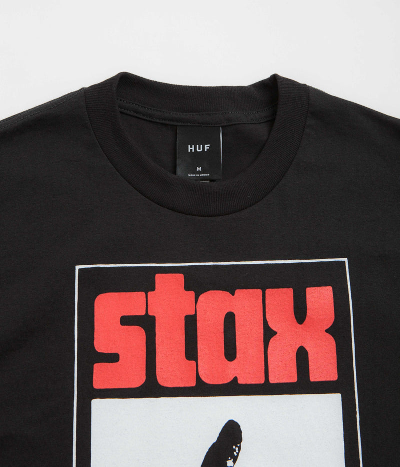 HUF Stax Snap T-Shirt in Black