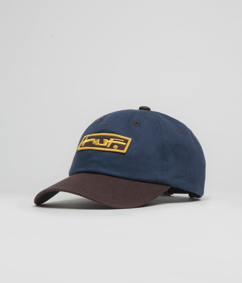 HUF Stretch Logo Cap in Navy