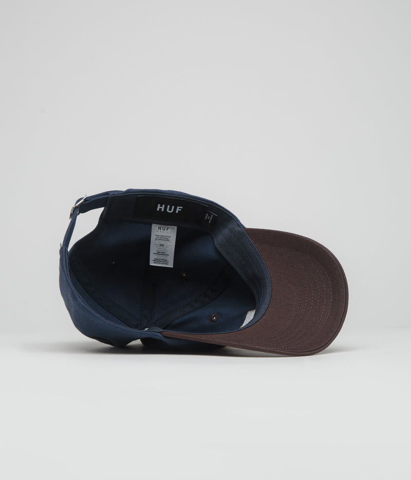 HUF Stretch Logo Cap in Navy