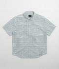 HUF Total Eclipse Plaid Short Sleeve Shirt in Light Blue