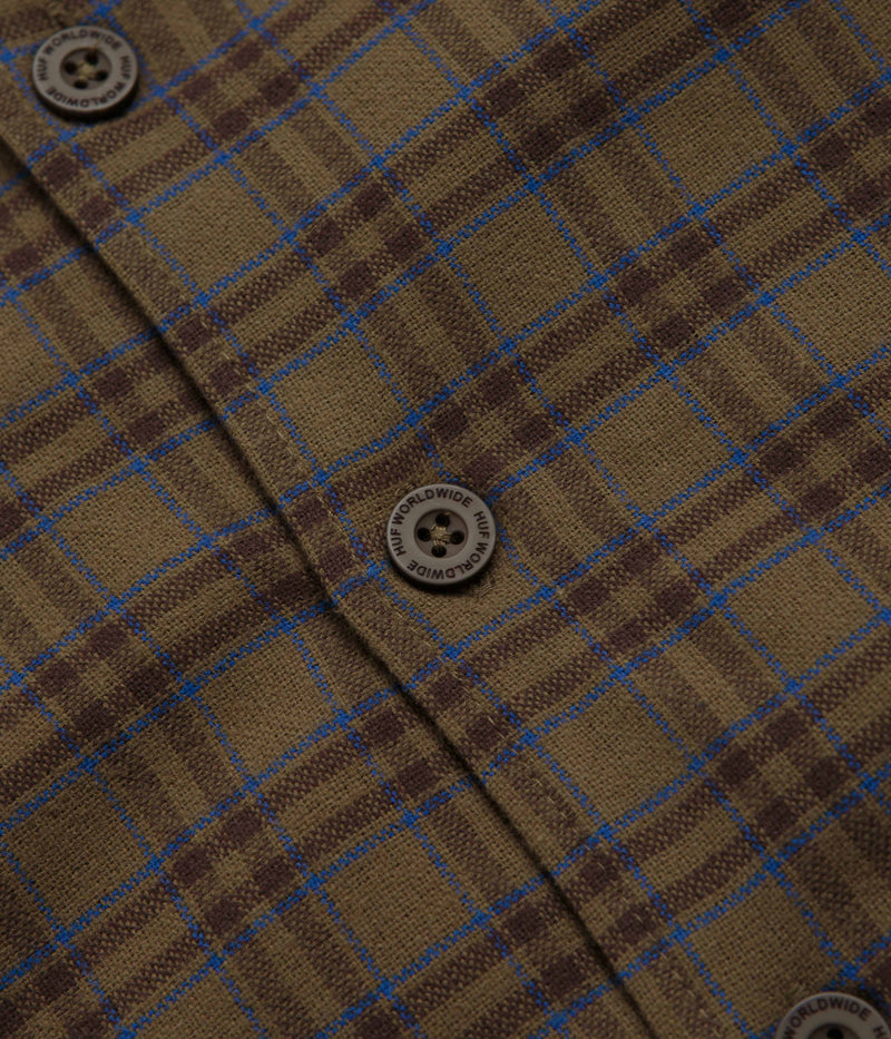 HUF Weston Fleece Lined Shirt Jacket in Espresso