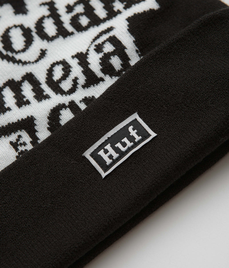 HUF x Kodak Camera Club Beanie in Black