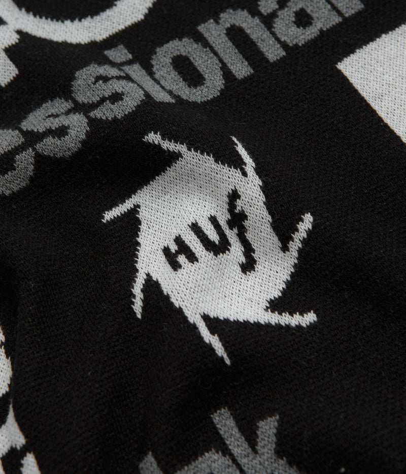 HUF x Kodak Dark Room Jacquard Knit Sweatshirt in Black