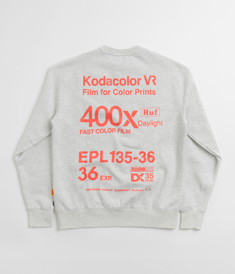HUF x Kodak Golden Hour Crewneck Sweatshirt in Ash
