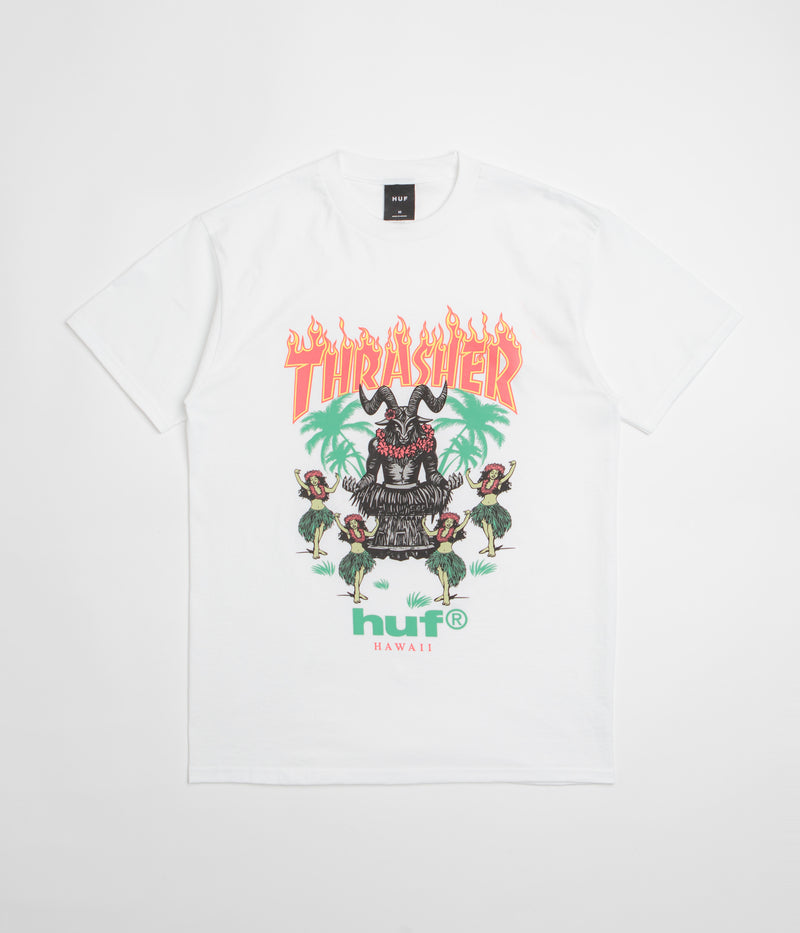 HUF x Thrasher Goat Luau T-Shirt in White