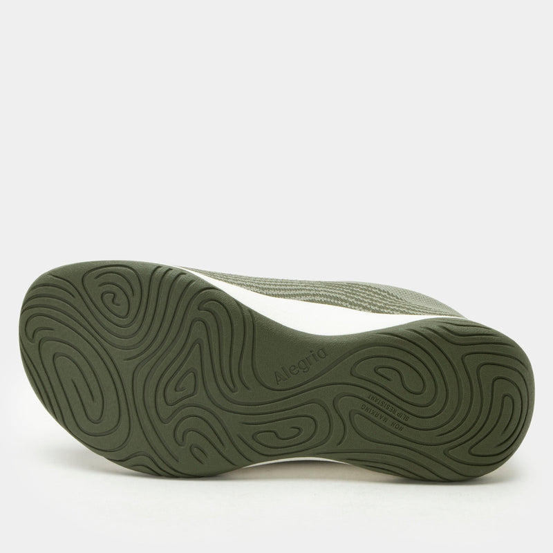 In8 Olive shoe on a Ergo Flo outsole IN8-6382_S6