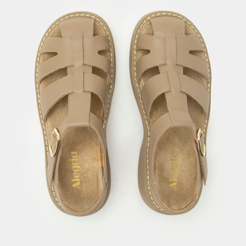 Ingrid Beige Sandal | Alegria Shoes