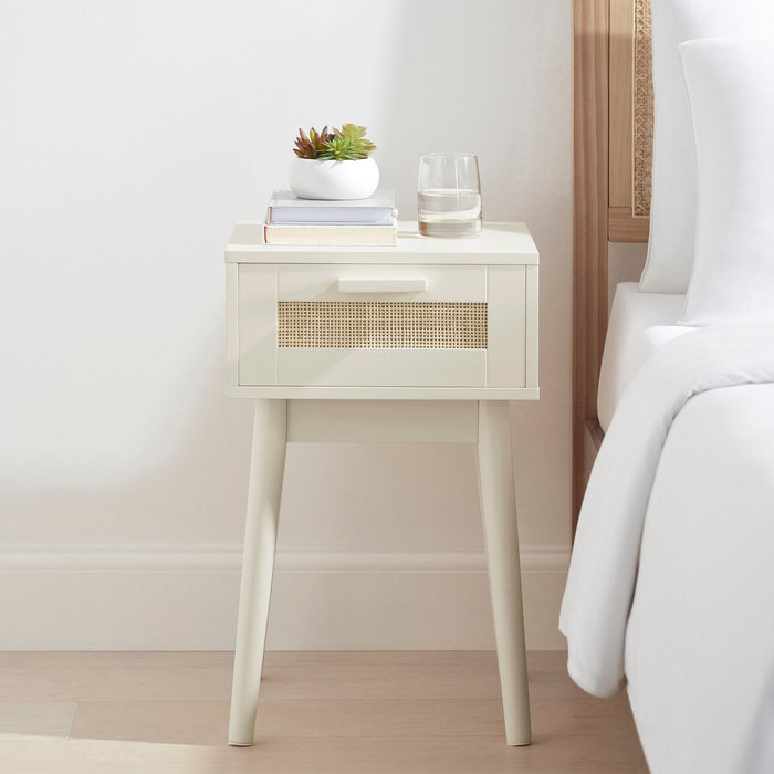 Isla 1 Drawer Nightstand - Cream - DUSK