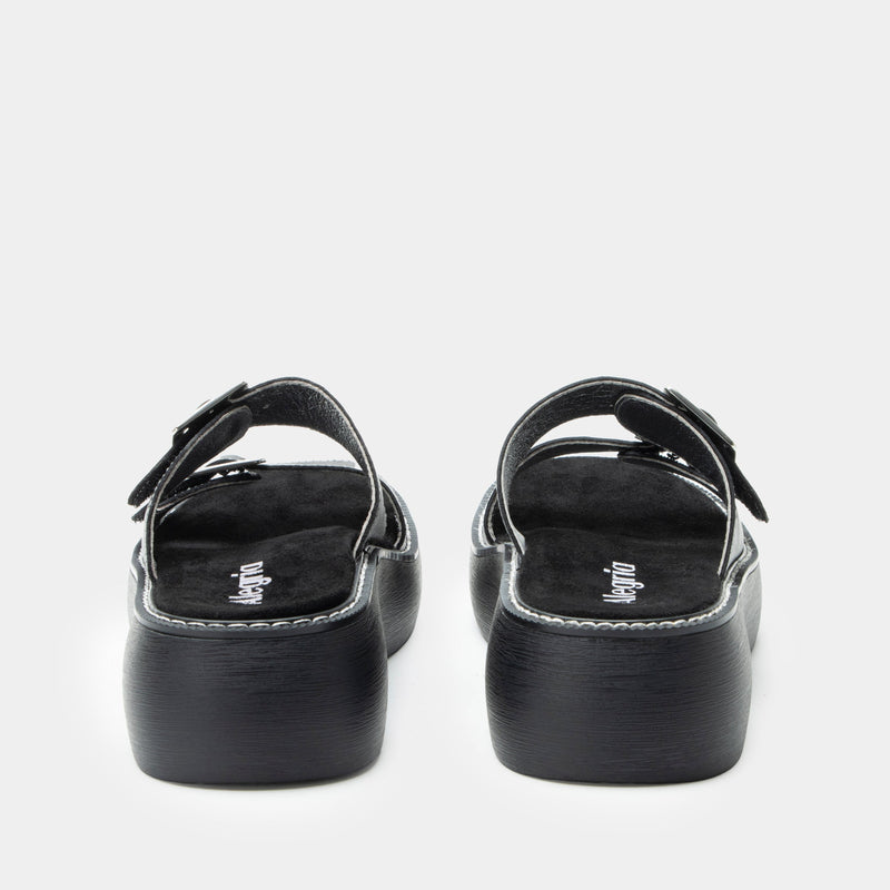 Iza Black Sandal | Alegria Shoes