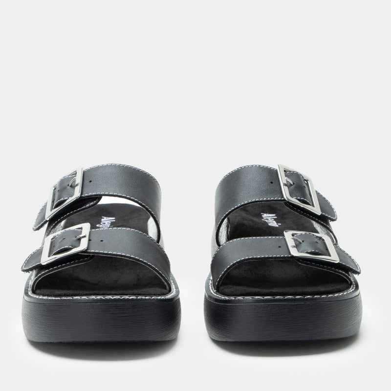 Iza Black Sandal | Alegria Shoes