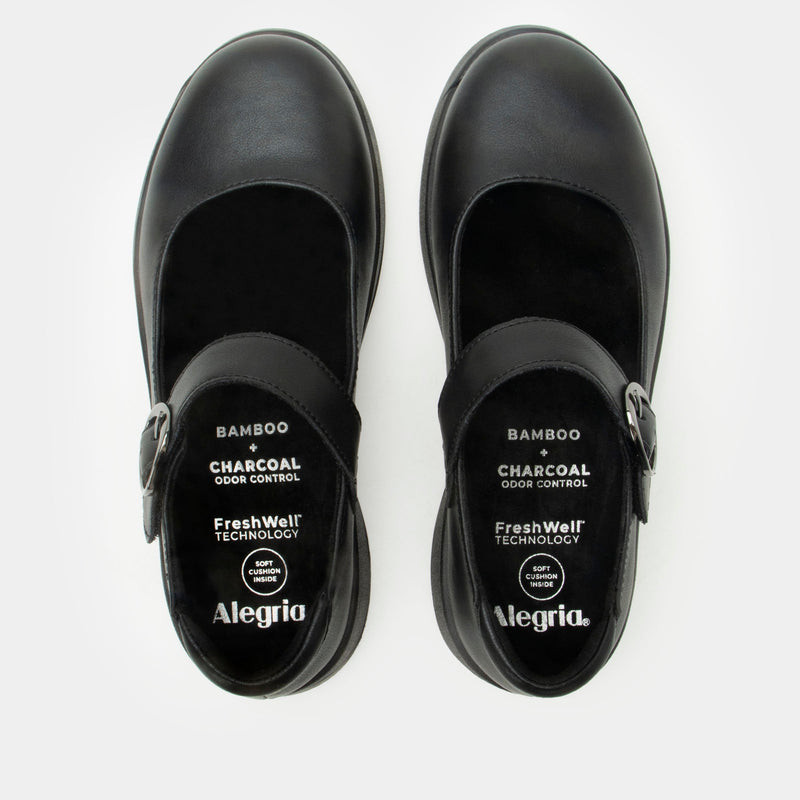Jazmine Black Nappa Shoe | Alegria Shoes