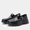 Jensie Glazed Black Shoe