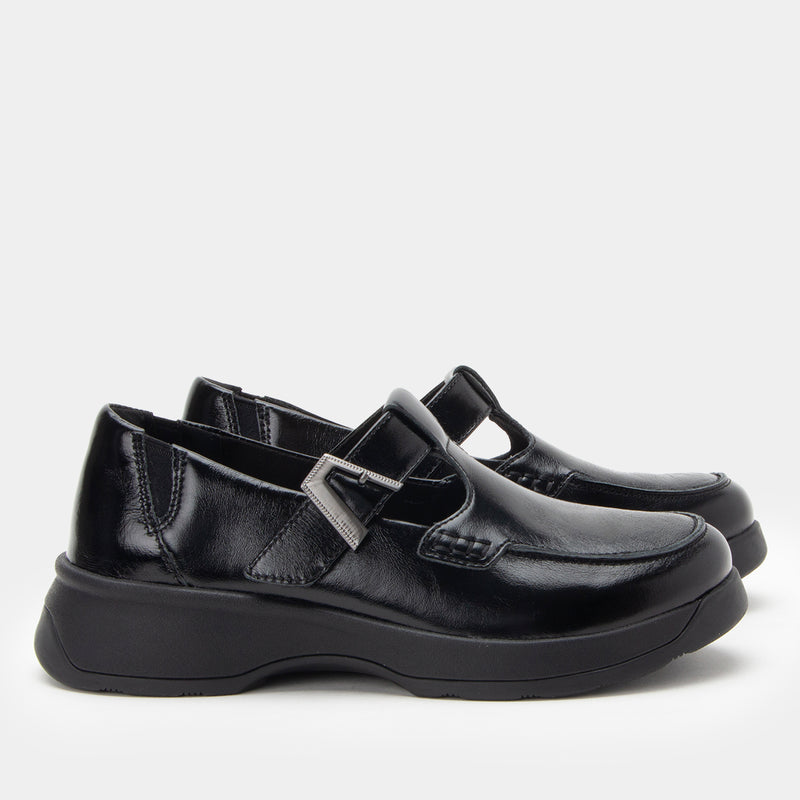 Jensie Glazed Black Shoe