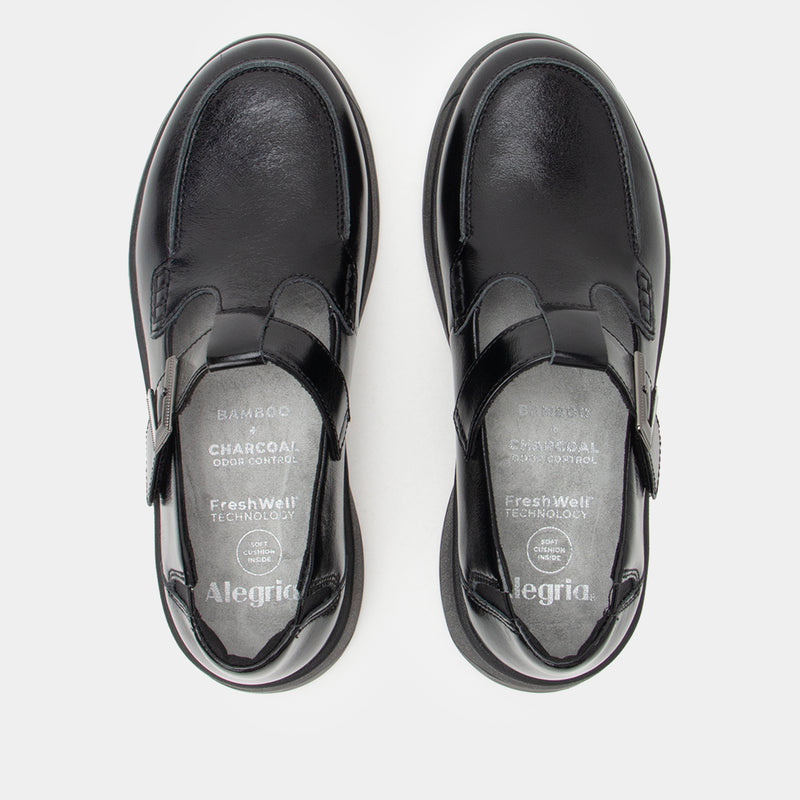 Jensie Glazed Black Shoe