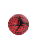 Red and black mini basketball with Jumpman logo and textured net graphic