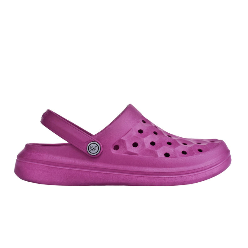 Joybees Varsity Clog (Women) - Plum Sandal - Clog - The Heel Shoe Fitters