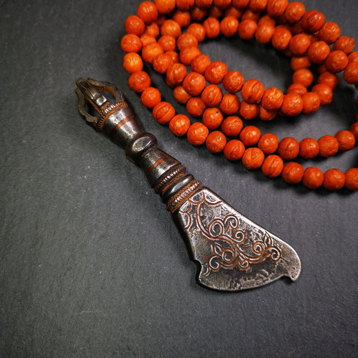 Kartika Knife 3.9" - Tibetan Buddhist art, front view