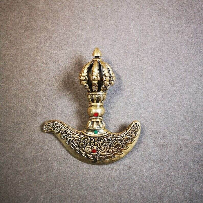 Kartika knife of the Dakinis - Tibetan Buddhist art, view 4