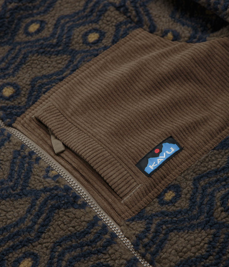 Kavu Wayside Fleece in Walnut Mountain