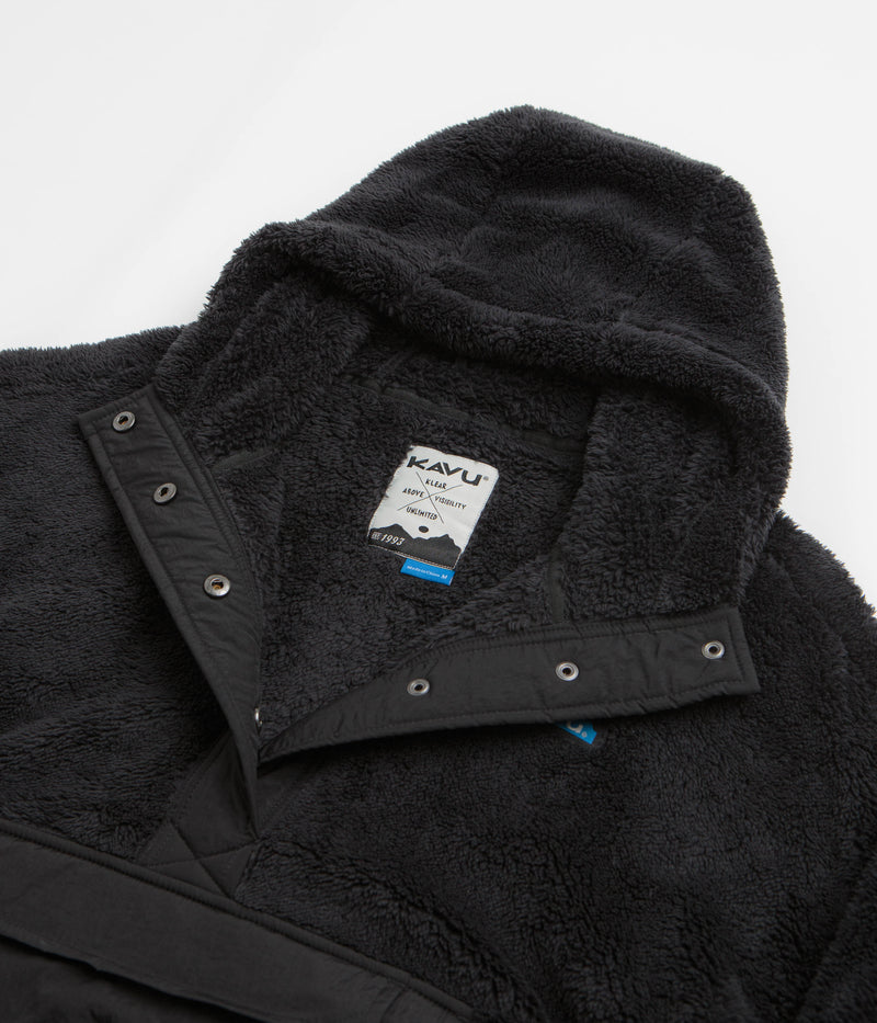 Kavu Womens Moon Ridge Hooded Fleece in Blackout
