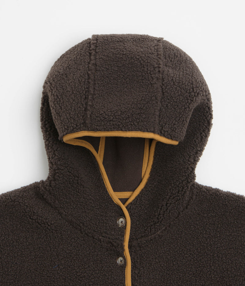 Kavu Womens Roselake Hooded Fleece in Coffee