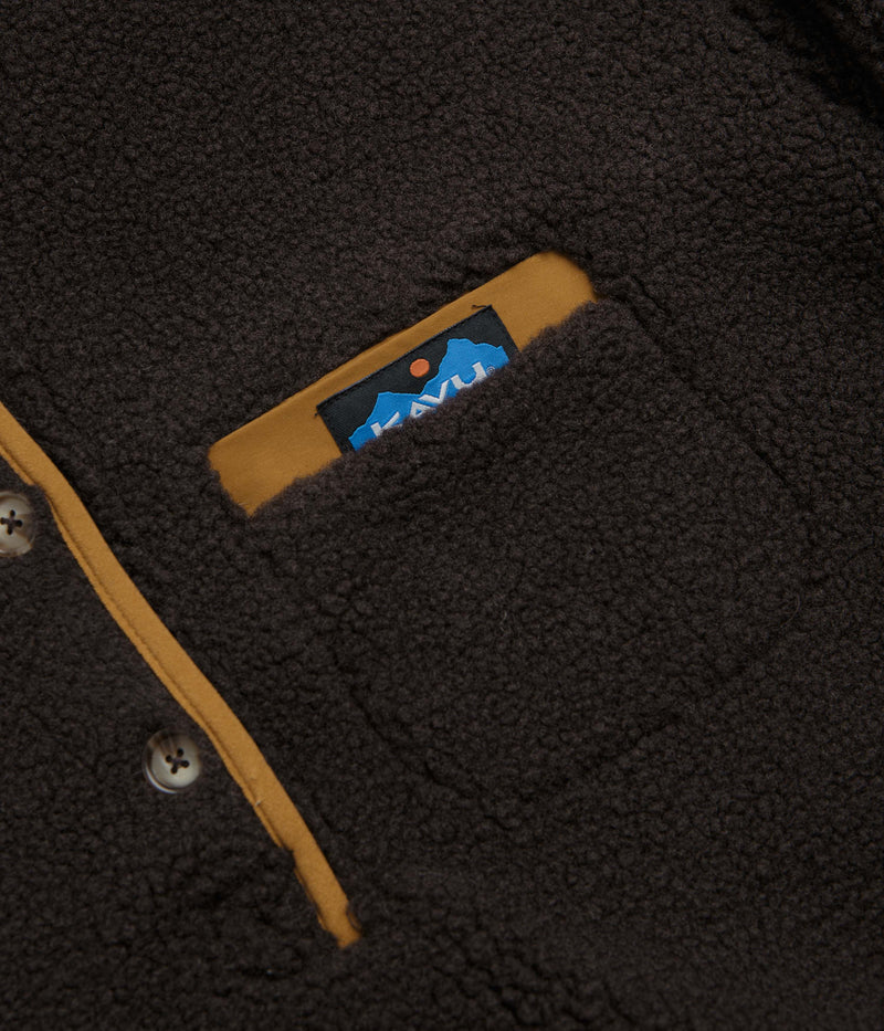 Kavu Womens Roselake Hooded Fleece in Coffee