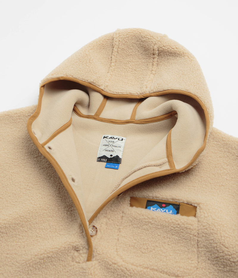 Kavu Womens Roselake Hooded Fleece in Oatmeal