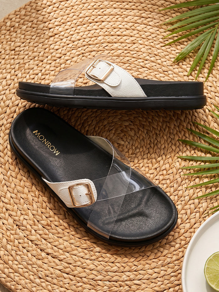 Kaye White Flats
