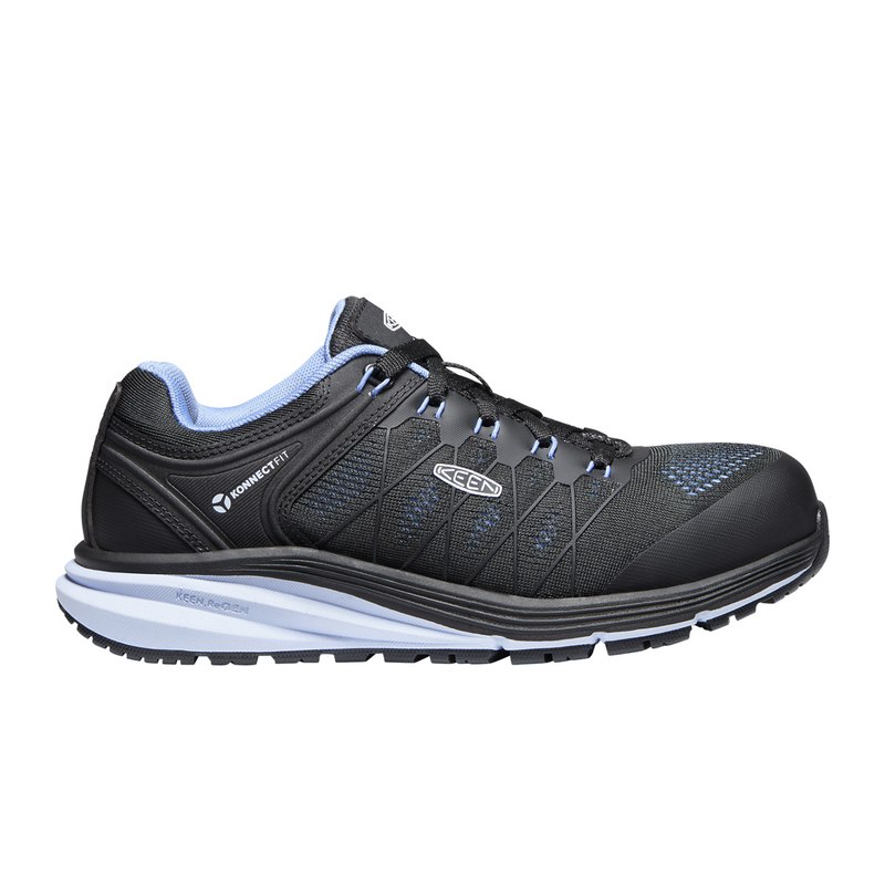 Keen Utility Vista Energy ESD Carbon Fiber Toe Work Shoe (Women) - Hydrangea/Black Boots - Work - Low - Other - The Heel Shoe Fitters