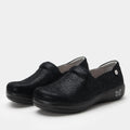 Keli Crackle Black Shoe | Alegria Shoes