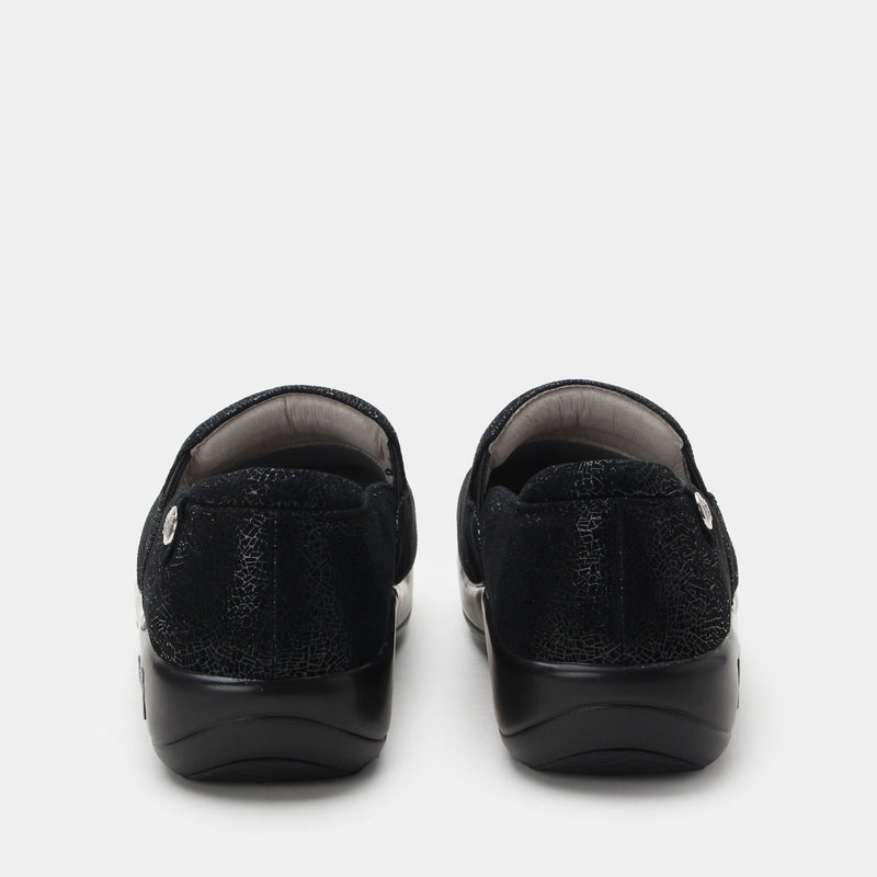 Keli Crackle Black Shoe | Alegria Shoes