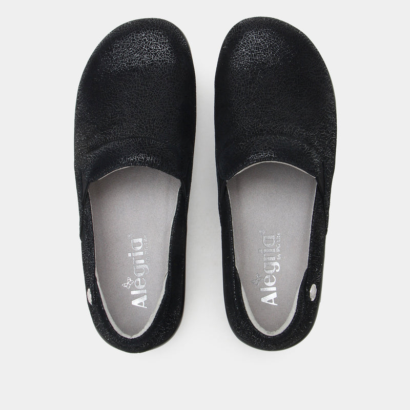 Keli Crackle Black Shoe | Alegria Shoes