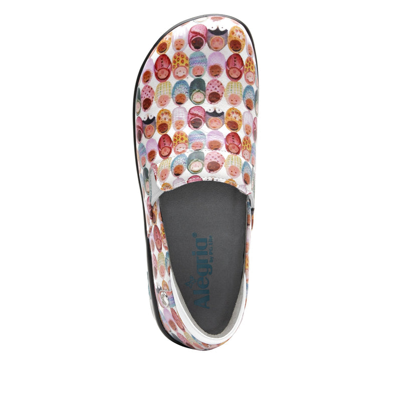 Keli Fresh Baked White slip on style shoe with career casual outsole - KEL-7841_S4