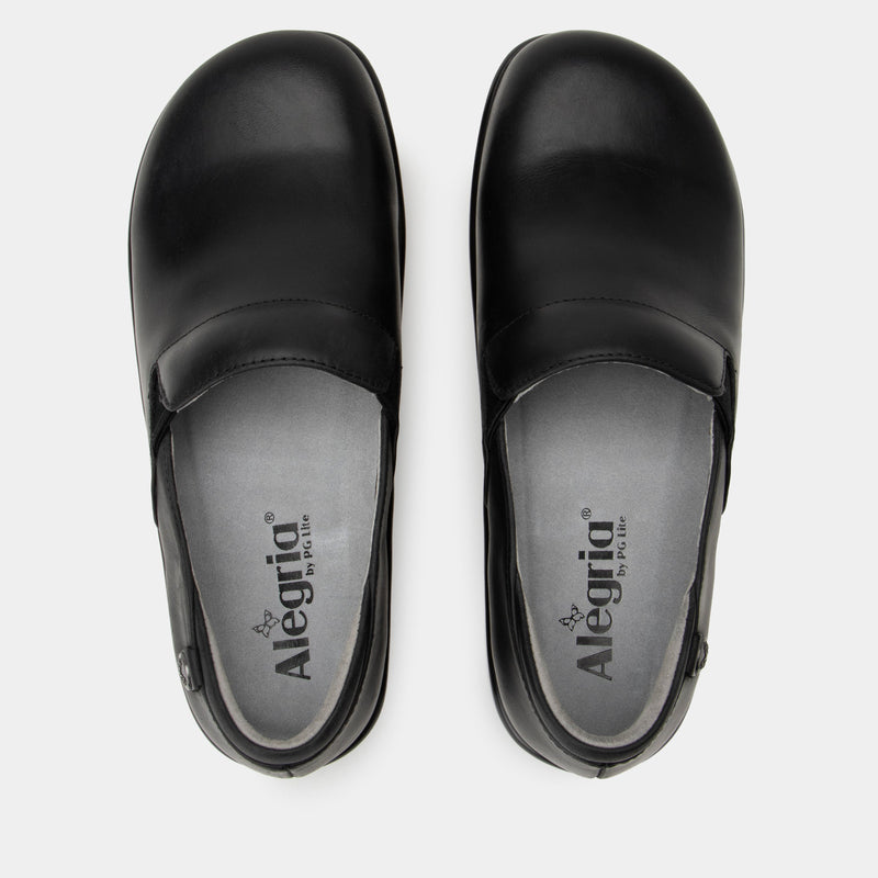 Keli Oiled Black slip on style shoe with career casual outsole - KEL-7582_S5