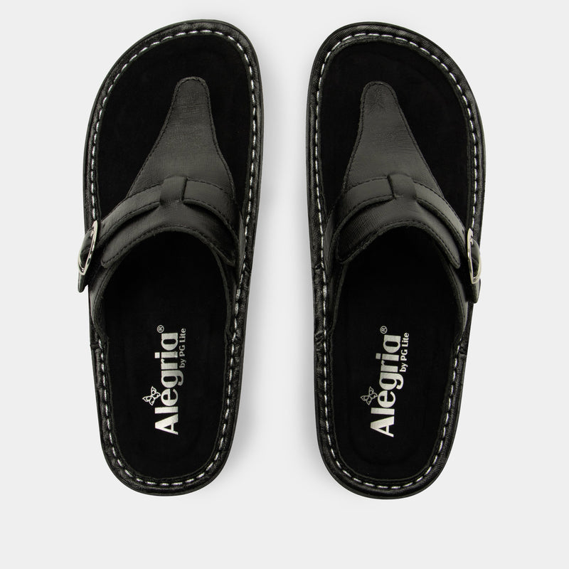 Kennedi Twinkle Black Sandal | Alegria Shoes