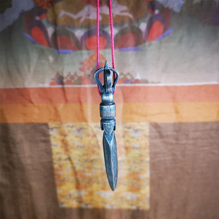 Kila Phurba - 3.9" - Tibetan Buddhist art, detailed view