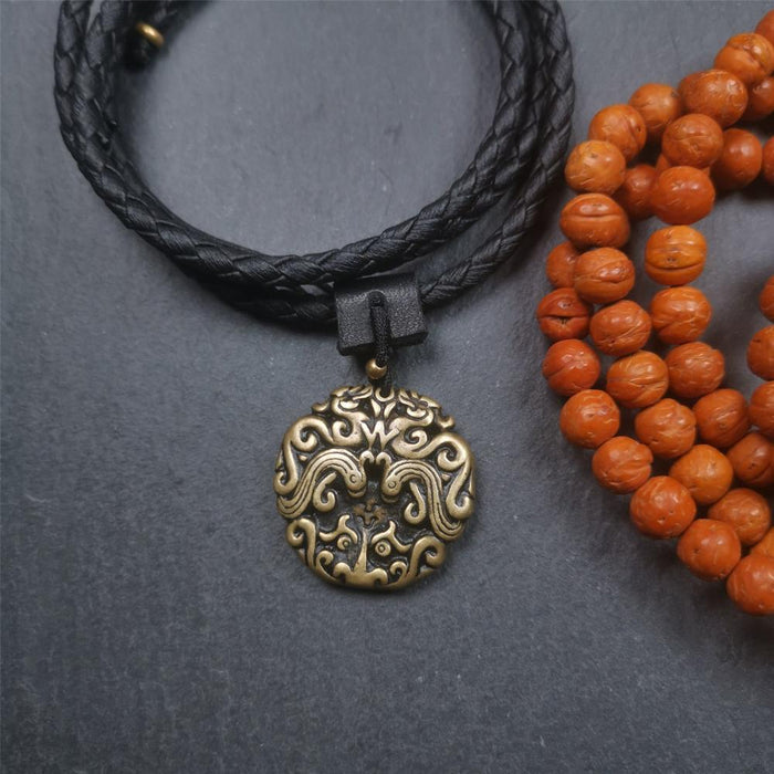 Kirtimukha Amulet 1.0" - Tibetan Buddhist amulet, view 5