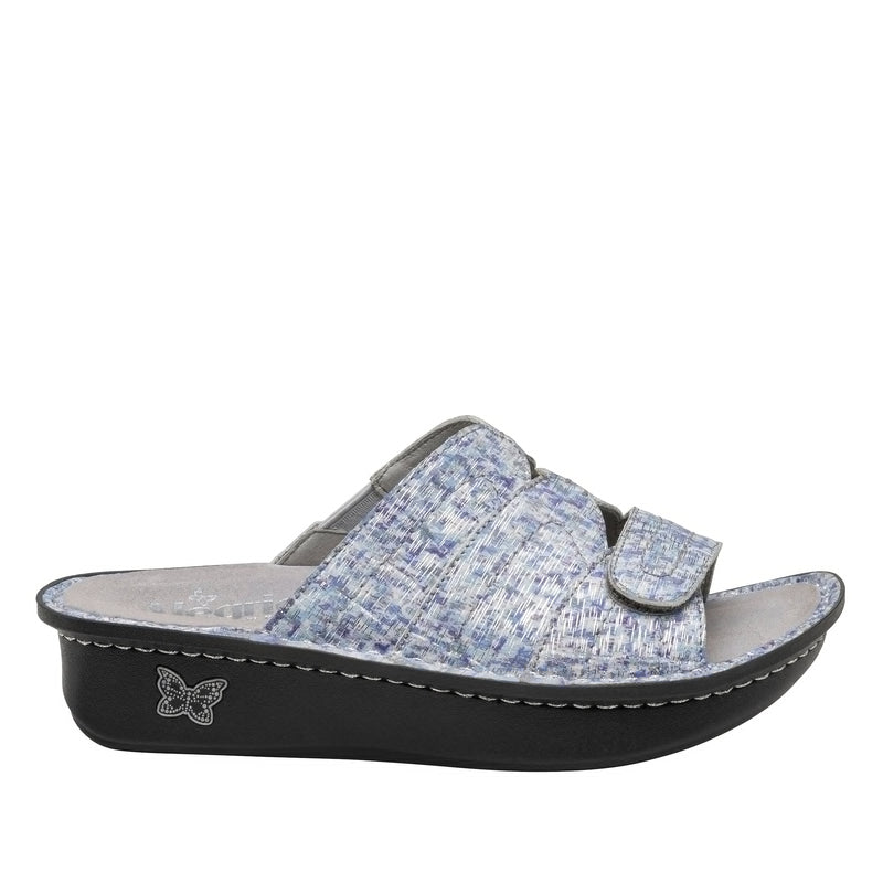 Klara Sassy Blues slide sandal on classic rocker outsole- KLA-7540_S3