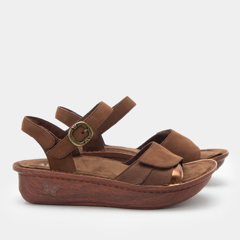 Klementine Pecan Sandal | Alegria Shoes